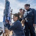 USS Harpers Ferry Conducts Gun Shoot