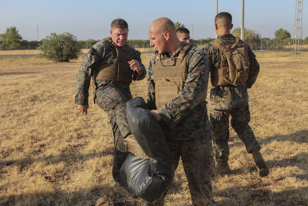 SPMAGTF-CR-AF Marines complete Martial Arts Instructor Course while deployed