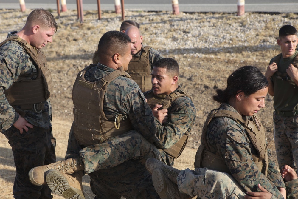 SPMAGTF-CR-AF Marines complete Martial Arts Instructor Course while deployed