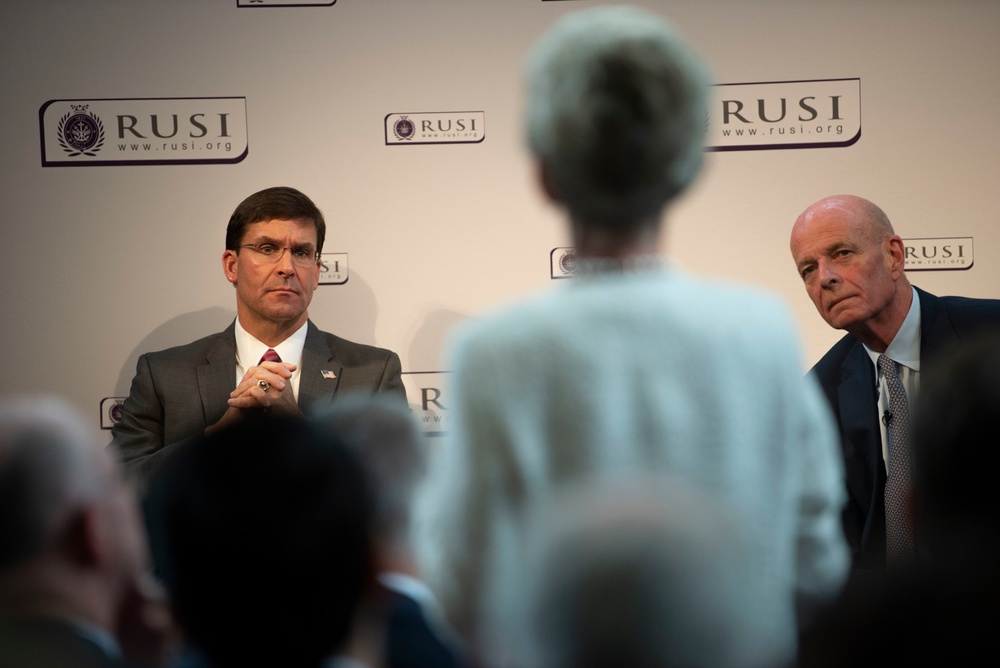 Secretary Esper Delivers Remarks at Royal United Services Institute in London