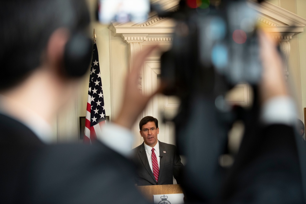 Secretary Esper Meets with British Secretary of State for Defense