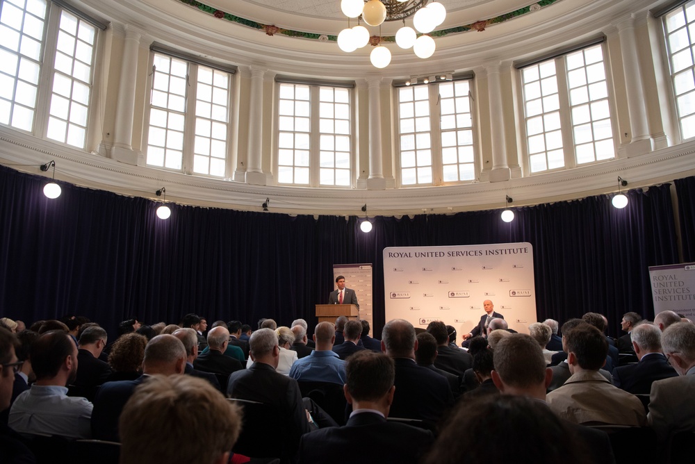 Secretary Esper Delivers Remarks at Royal United Services Institute in London