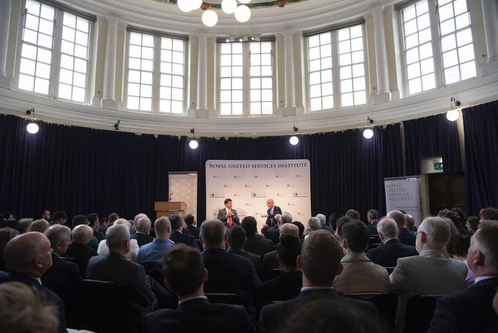 Secretary Esper Delivers Remarks at Royal United Services Institute in London