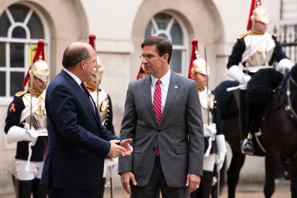 Secretary Esper Meets with British Secretary of State for Defense