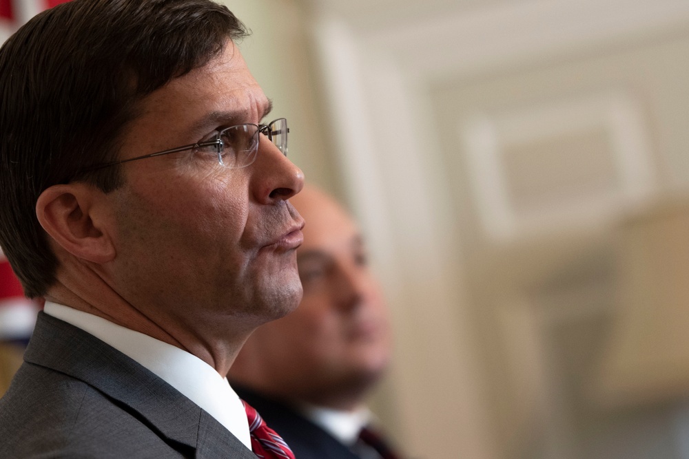 Secretary Esper Meets with British Secretary of State for Defense