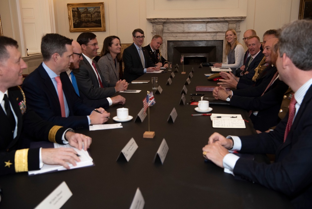 Secretary Esper Meets with British Secretary of State for Defense