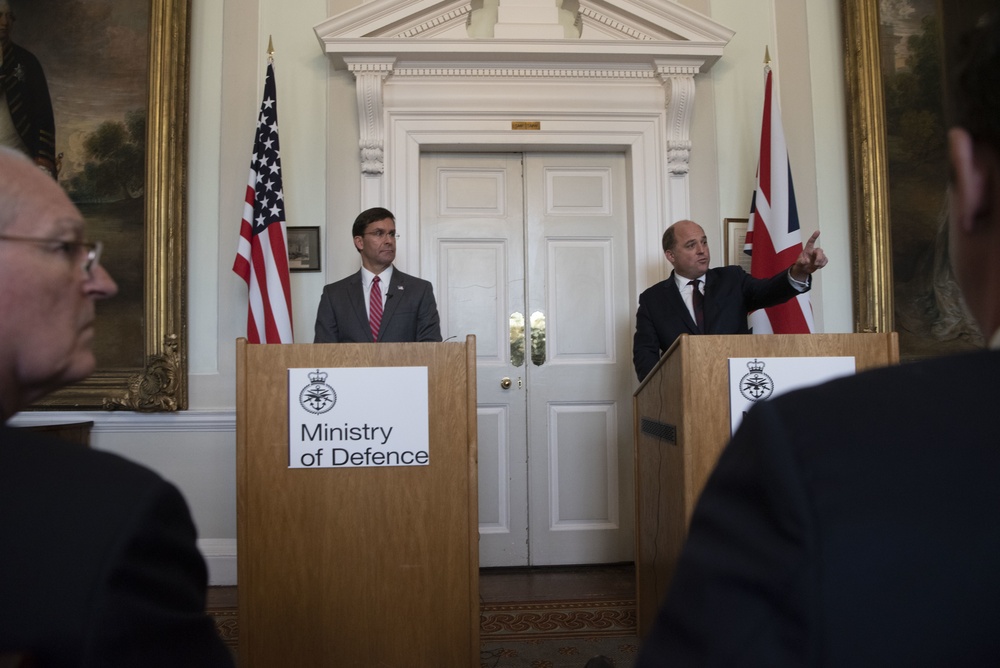 Secretary Esper Meets with British Secretary of State for Defense