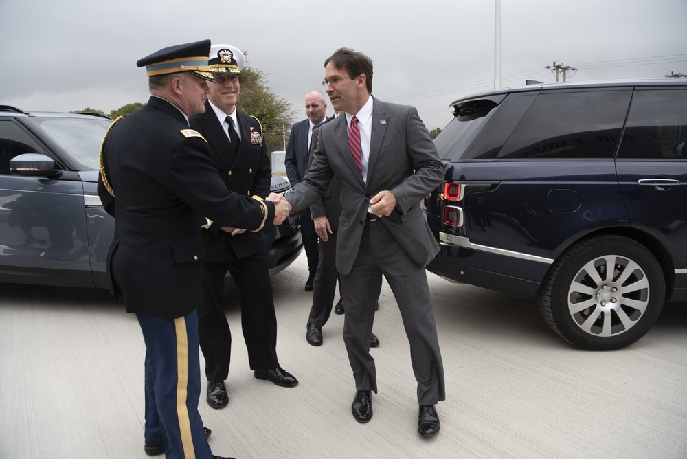Secretary Esper Departs England