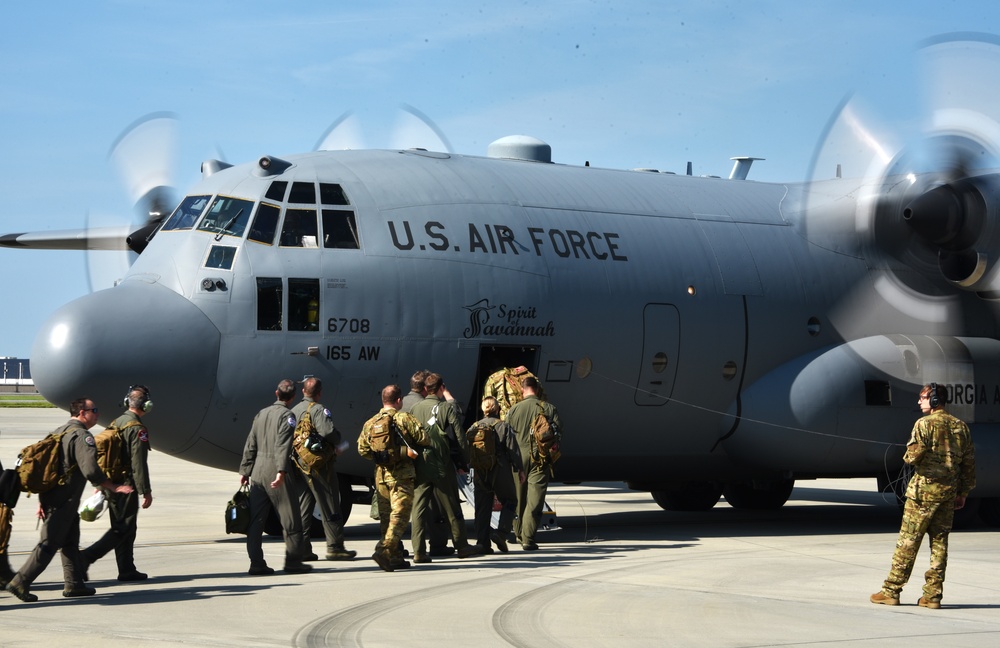 C-130 Arrives in Savannah