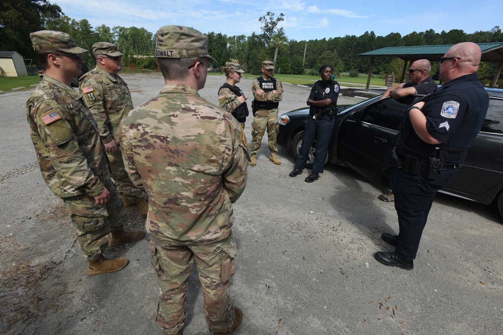 South Carolina National Guard teams up with Conway Police Department during Hurricane Dorian