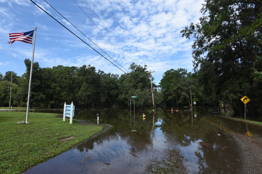 South Carolina National Guard teams up with Conway Police Department during Hurricane Dorian