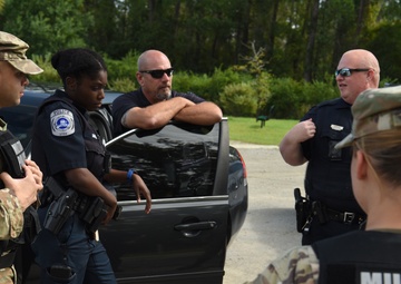 South Carolina National Guard teams up with Conway Police Department during Hurricane Dorian