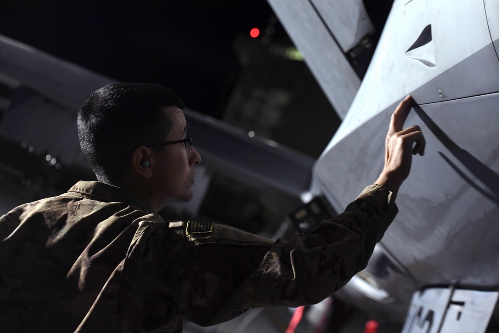 Creech at night: MQ-9 maintainers support non-stop operations