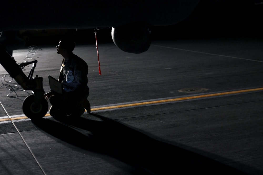 Creech at night: MQ-9 maintainers support non-stop operations