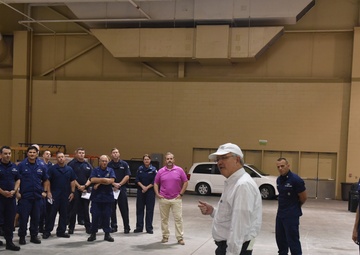 John Tecklenburg, mayor of Charleston addresses the Sector Charleston Hurricane Dorian incident management team