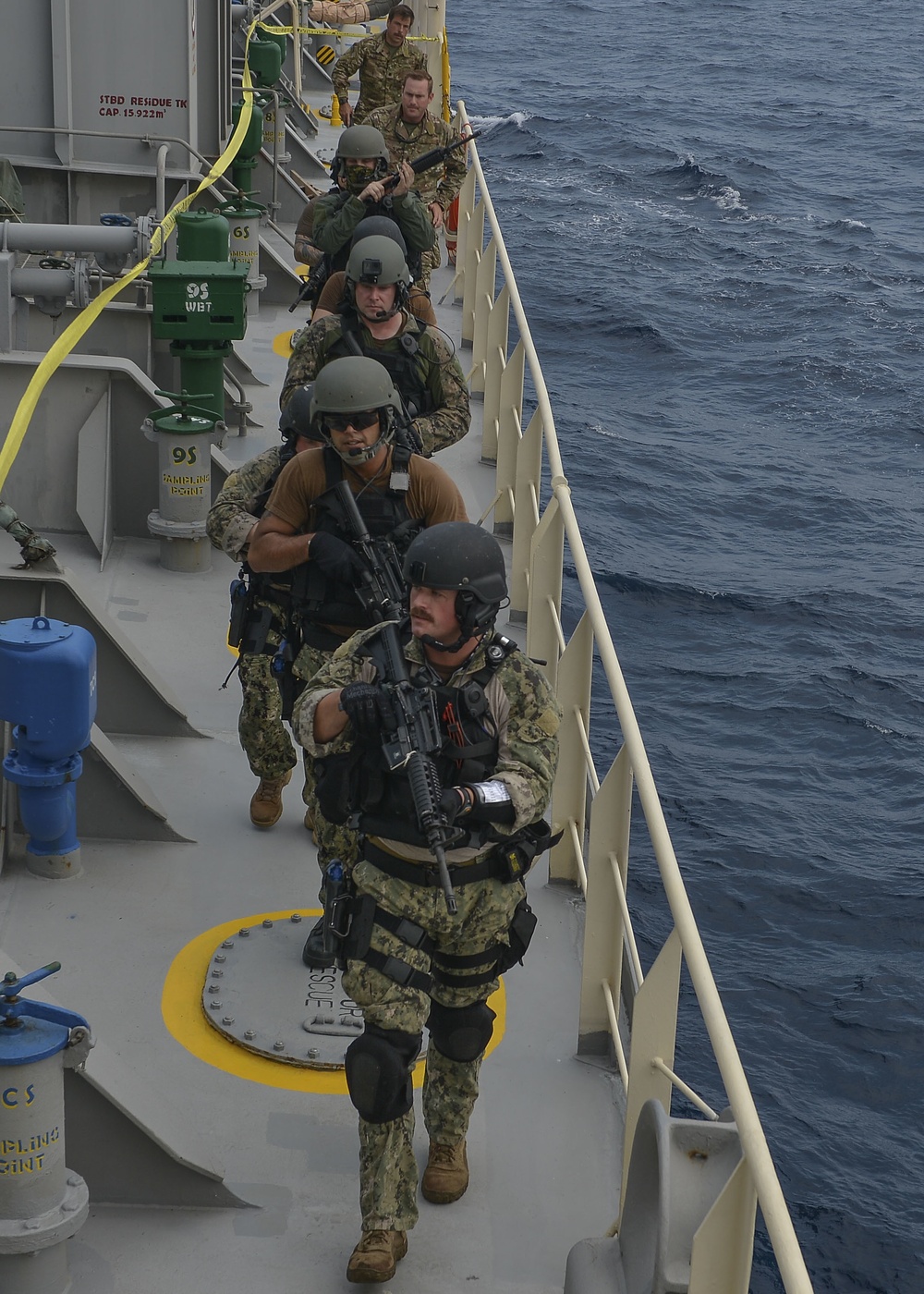 U.S. and Royal Thai Navy conduct VBSS training as part of the first AUMX