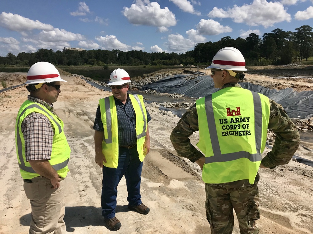 Corps inspects Semmes Lake Dam in preparation for Hurricane Dorian