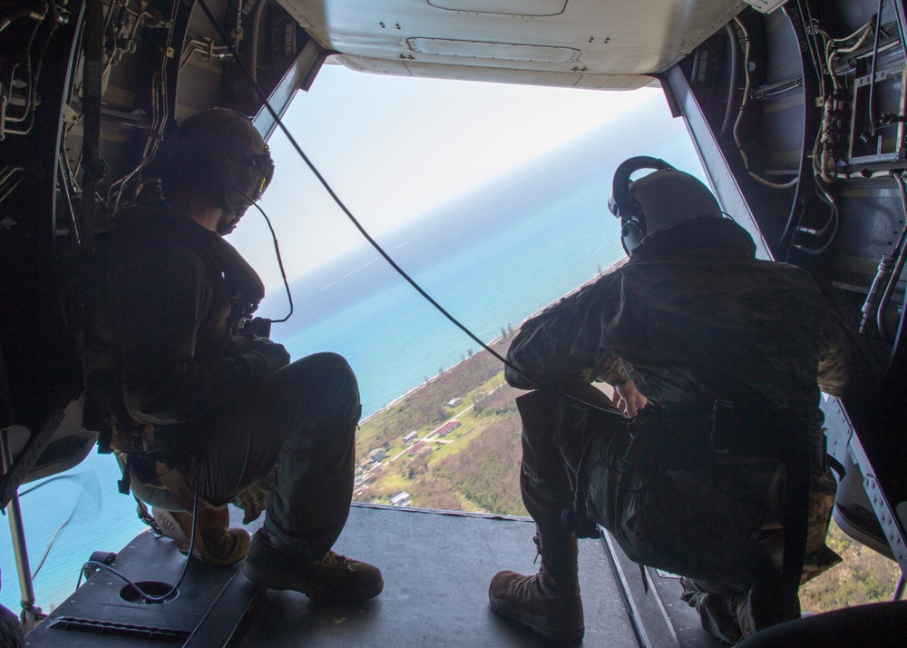 DoD and Bahamian Leadership Survey Storm Damage