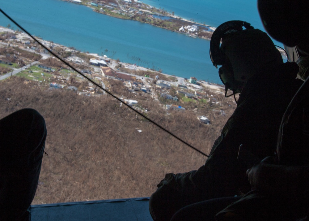DoD and Bahamian Leadership Survey Storm Damage