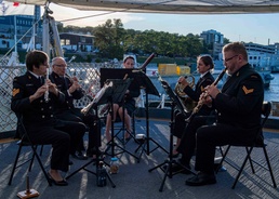 Royal Canadian Sailors Play Music