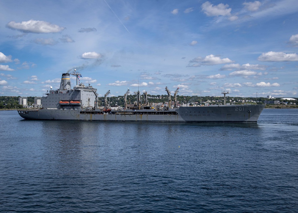 USNS Patuxent Departs Halifax, Nova Scotia