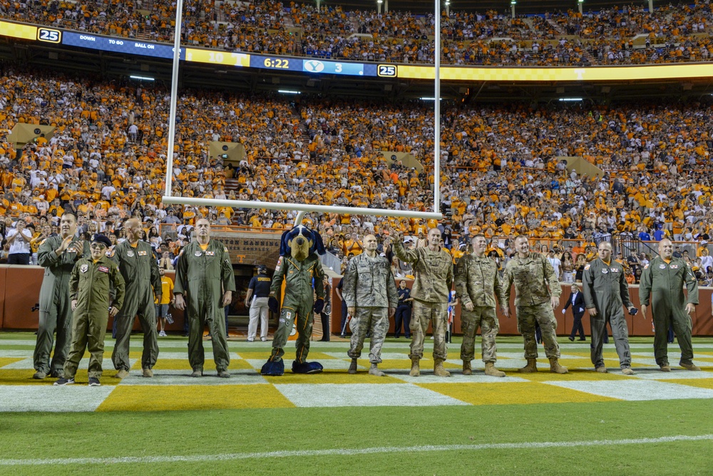 134ARW Airmen Recognized at University of Tennessee Football Game