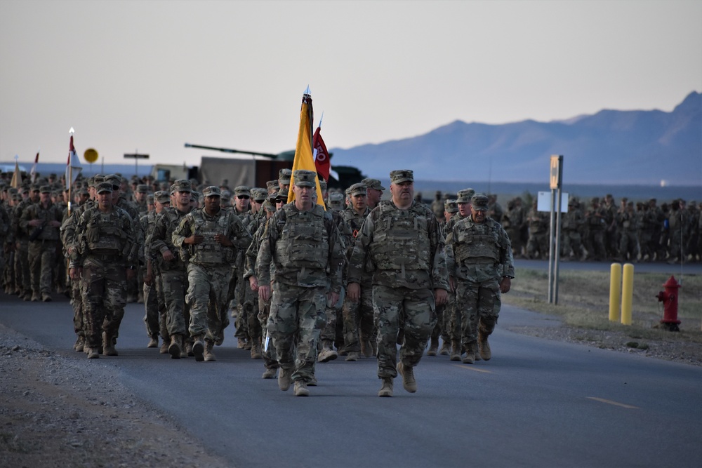 30th Armored Brigade Combat Team Soldiers support suicide prevention awareness march