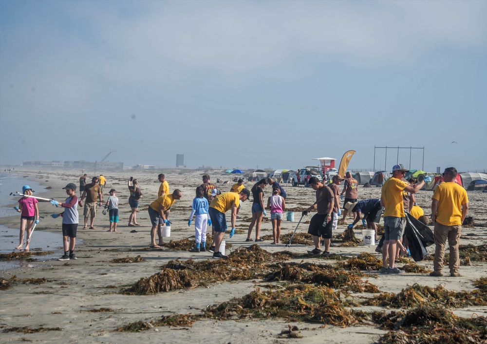 Coastal Riverine Force Volunteers at YMCA Camp Surf During COMREL in Imperial Beach