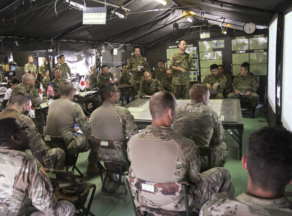 Bilateral commanders update brief conducted during Orient Shield 2019