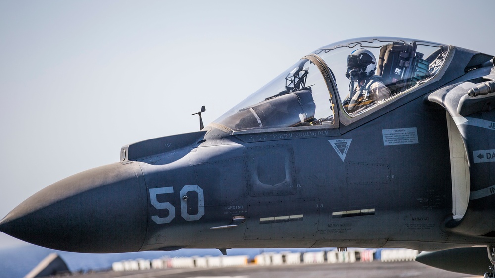 Harrier Operations aboard the USS Boxer