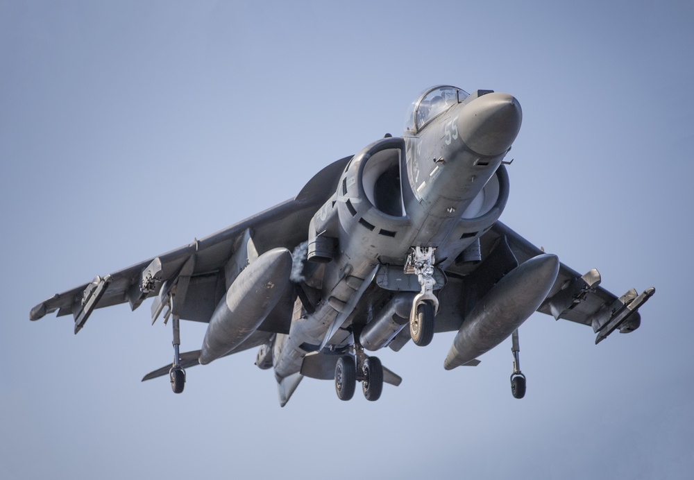 Harrier Operations aboard the USS Boxer