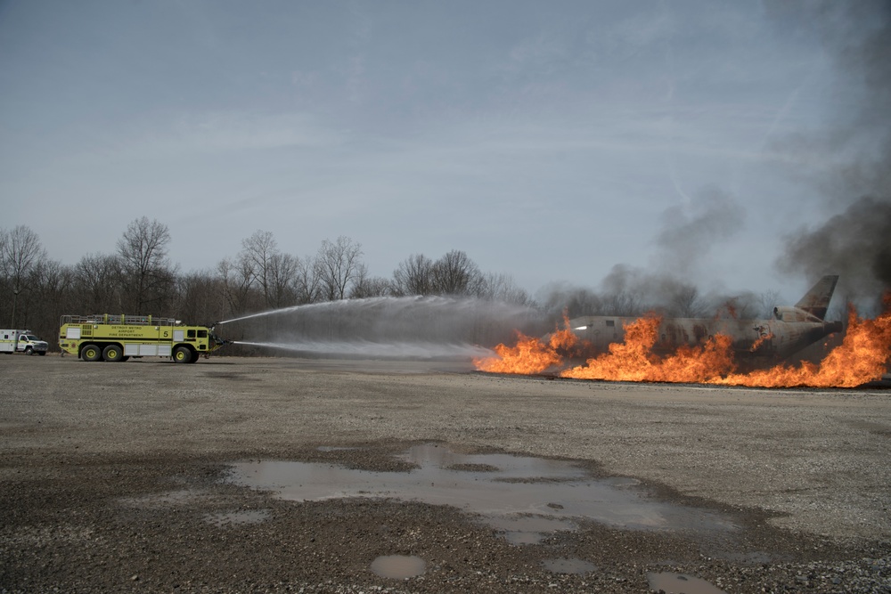 110th Civil Engineering Squadron Fire Department Training Exercise