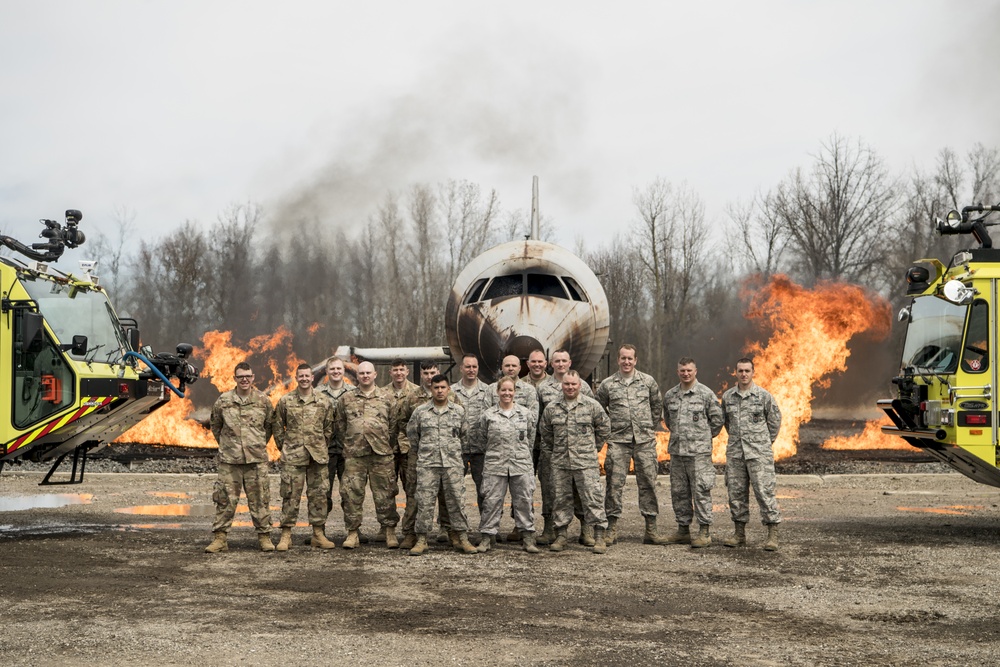 110th Civil Engineering Squadron Fire Department Training Exercise