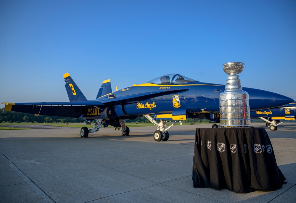 St. Louis Blues Stanley Cup Meets U.S. Navy Blue Angels