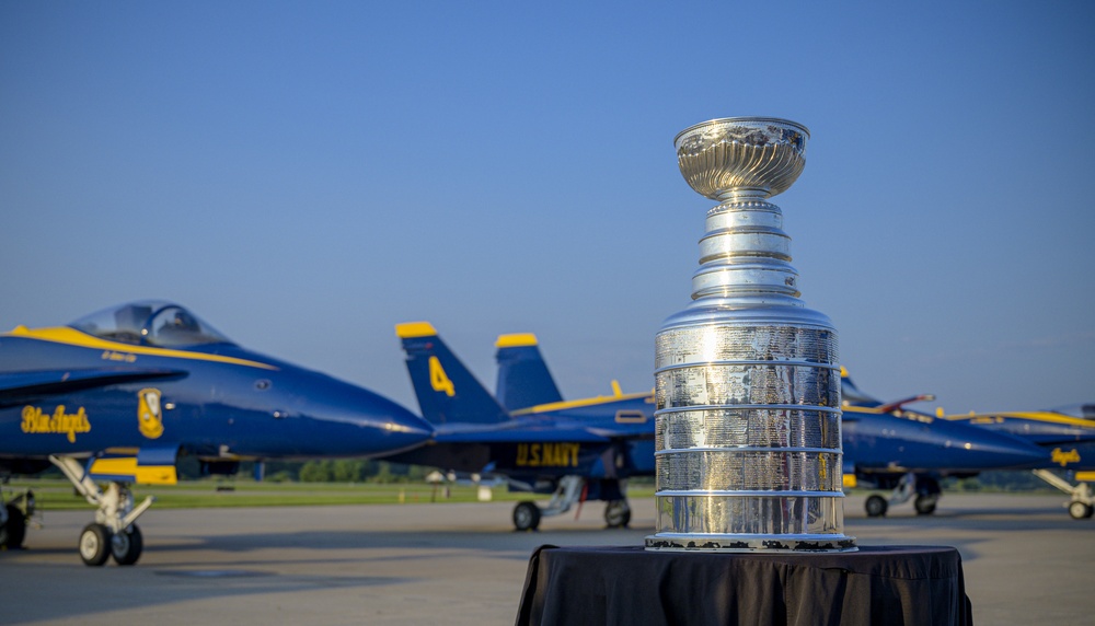St. Louis Blues Stanley Cup Meets U.S. Navy Blue Angels