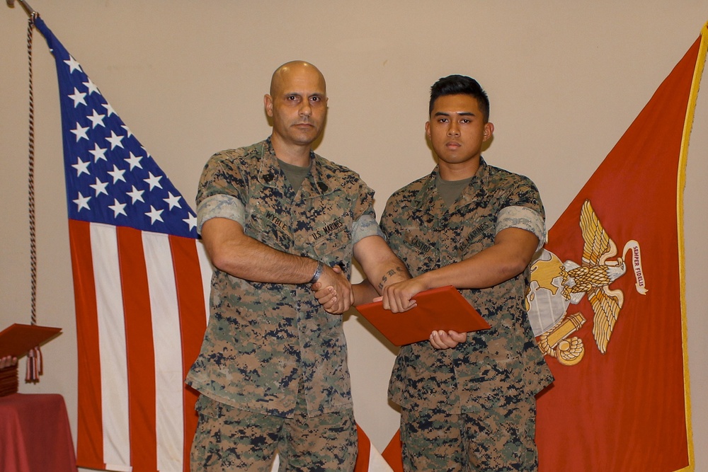 U.S. service members complete Lance Corporal Leadership and Ethics Seminar on Camp Fuji