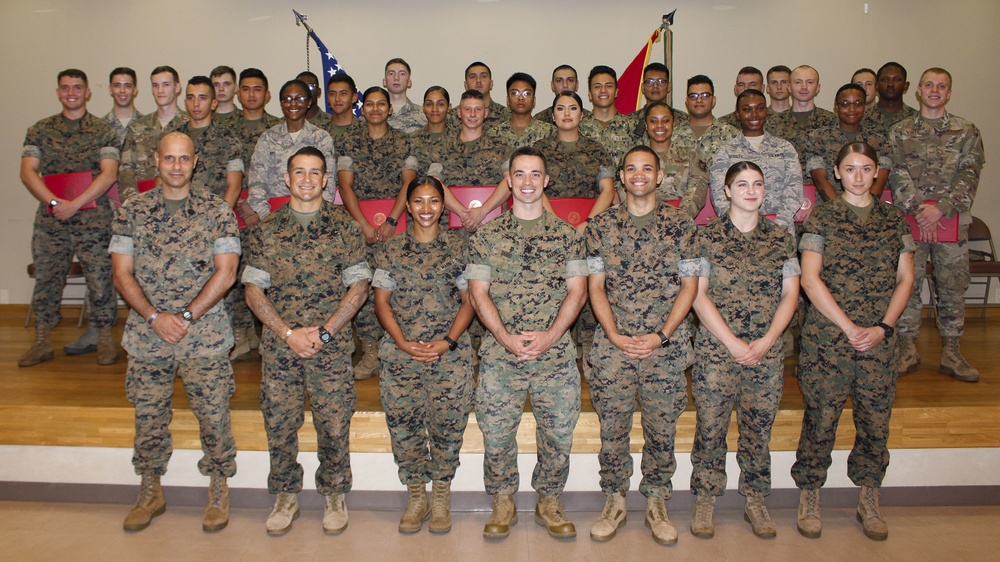 U.S. service members complete Lance Corporal Leadership and Ethics Seminar on Camp Fuji