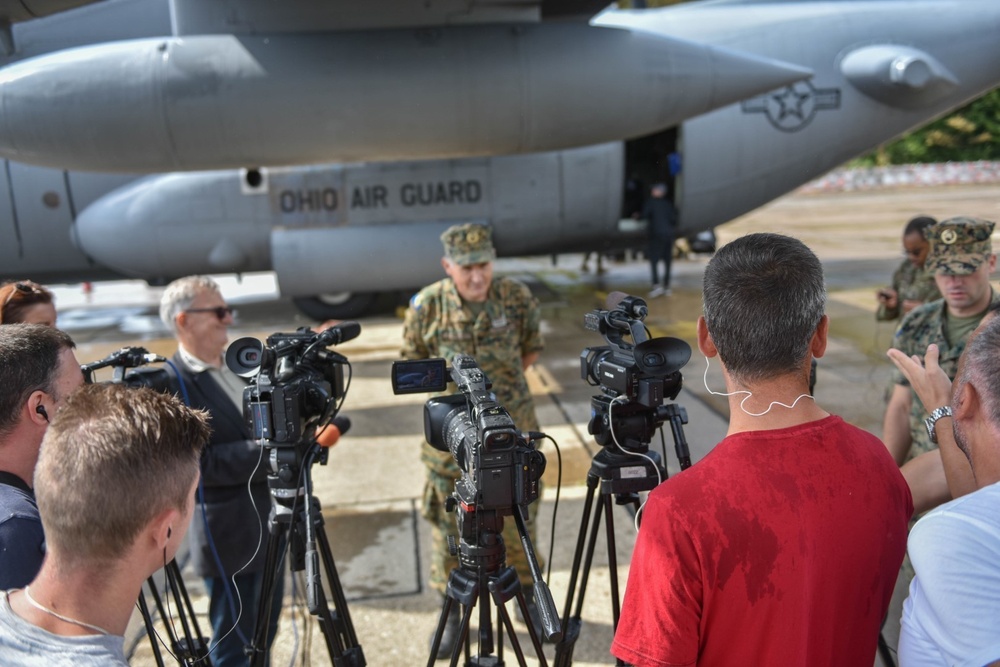 Silver Arrow in Bosnia-Herzegovina kicks-off with C-130 landing