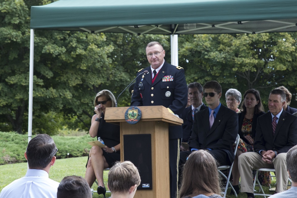 Brigadier General Heston Walkway Dedication Ceremony at the Vermont Veteran's Cemetary