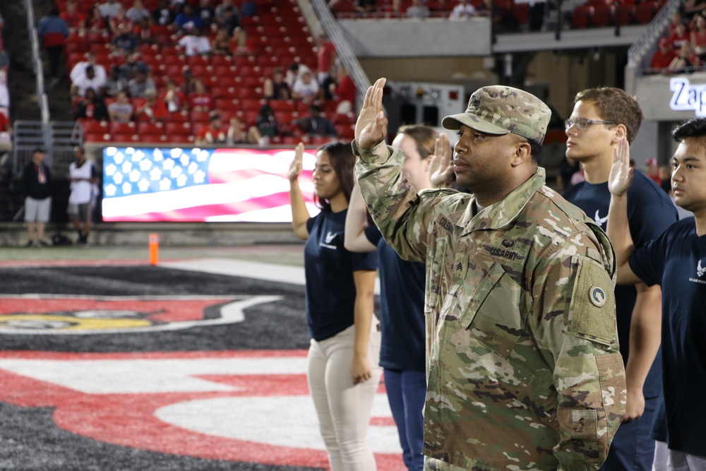 1st Theater Sustainment Command Re-enlistment