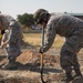 Civil Engineers practice securing installation