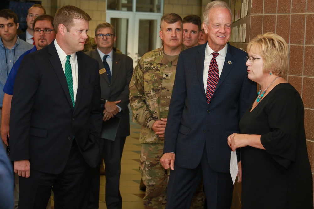 Acting Secretary of the Amy, Kansas Senator visit Fort Riley