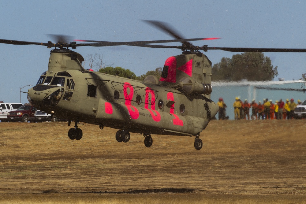 Cal Guard takes handcrews to Red Bank Fire