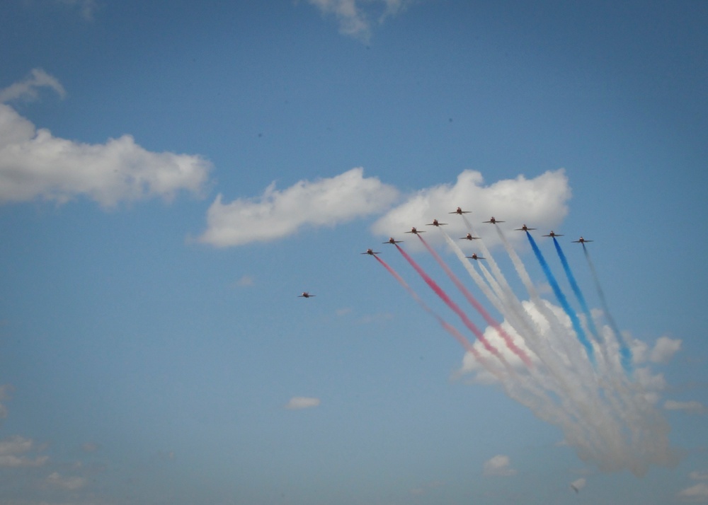 Red Arrows Arrive in Fort Worth