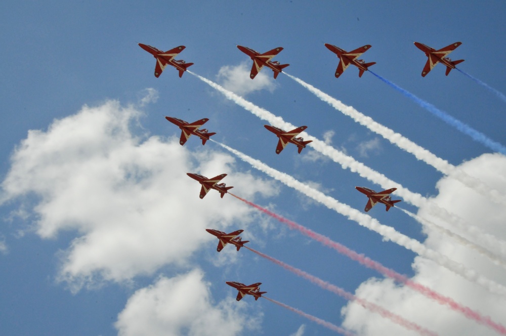 Red Arrows Arrive in Fort Worth