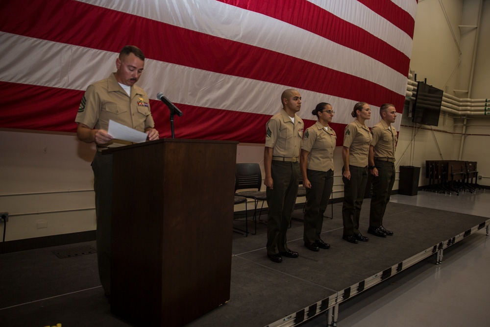 Lance Corporal Seminar Class 4-19 graduates at Marine Corps Air Station Camp Pendleton
