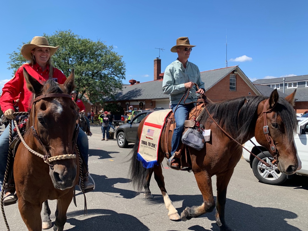 Trail to Zero ride educates on Veteran suicide, equine therapy