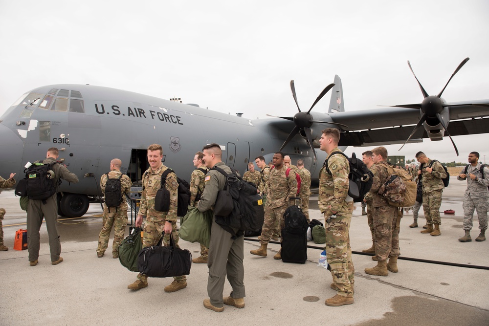 Airmen arrive for Mobility Guardian 2019