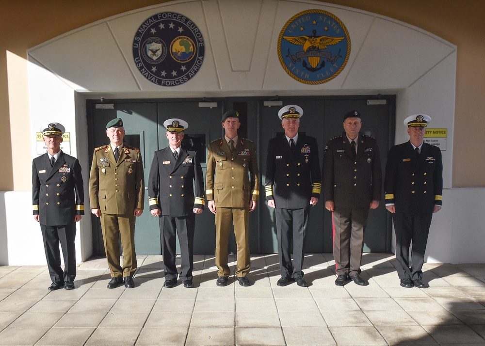 Baltic CHOD's visit Commander, U.S. Naval Forces Europe-Africa