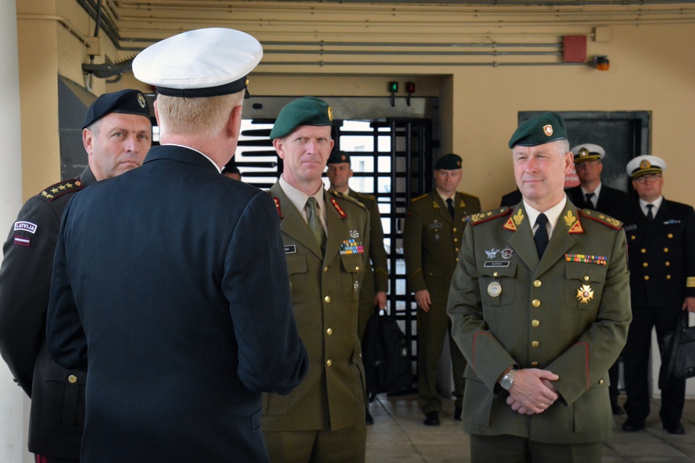 Baltic CHOD's visit Commander, U.S. Naval Forces Europe-Africa